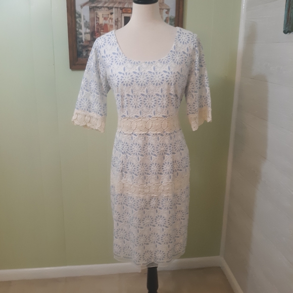 Chris McLaughlin daisy lace dress sz 14 - Picture 2 of 11